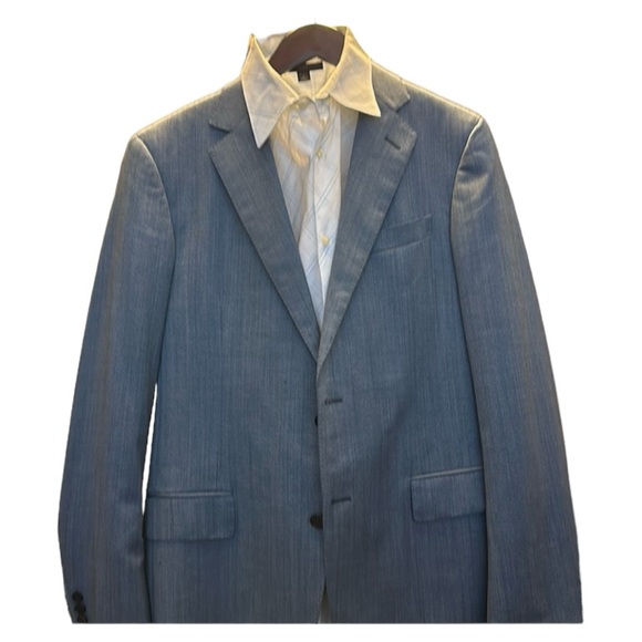 Ermenegildo Zegna Tindari Blue Wool Blazer - Picture 1 of 13